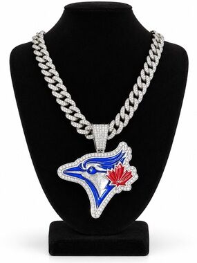 Toronto Blue Jays Pendant Cuban Link Necklace